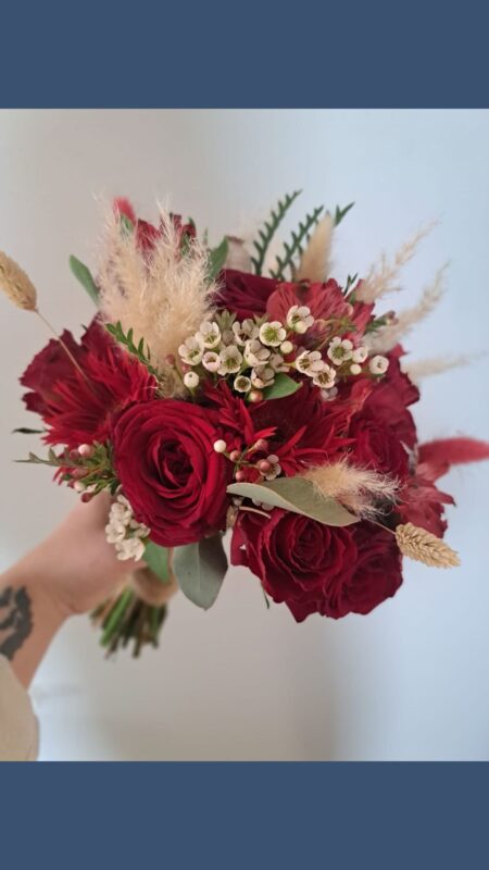 Red Rose Bridal Bouquet