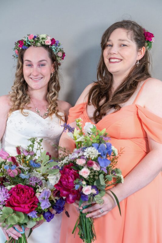 Blooming Roza Two Bride's posing
