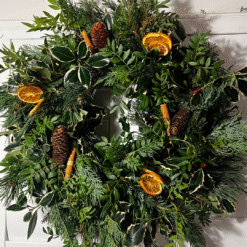 Handmade Christmas Wreath – Seasonal, Wild Style. Blooming Roza
