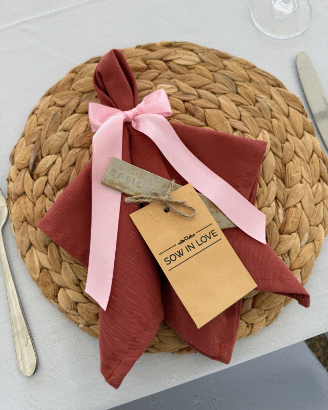 Blooming Roza Styled napkin tie wedding